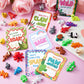 JOYIN 28 Pcs 3D Printed Mini Animals with Valentine Greeting Cards, Animals Articulated Flexible Stress Toy for Kids, Classroom Gift Exchange Prizes