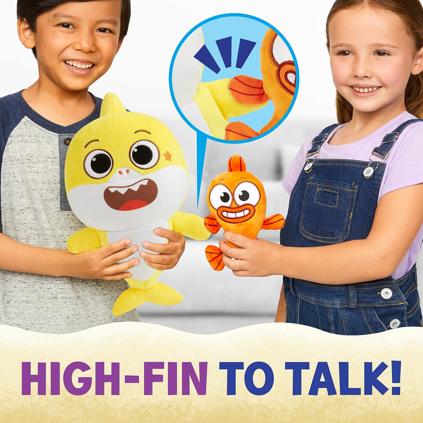 Baby Shark's Big Show! Sing & Swing Musical Plush Toys - 2-Pack Includes Baby Shark and William Stuffed Animals