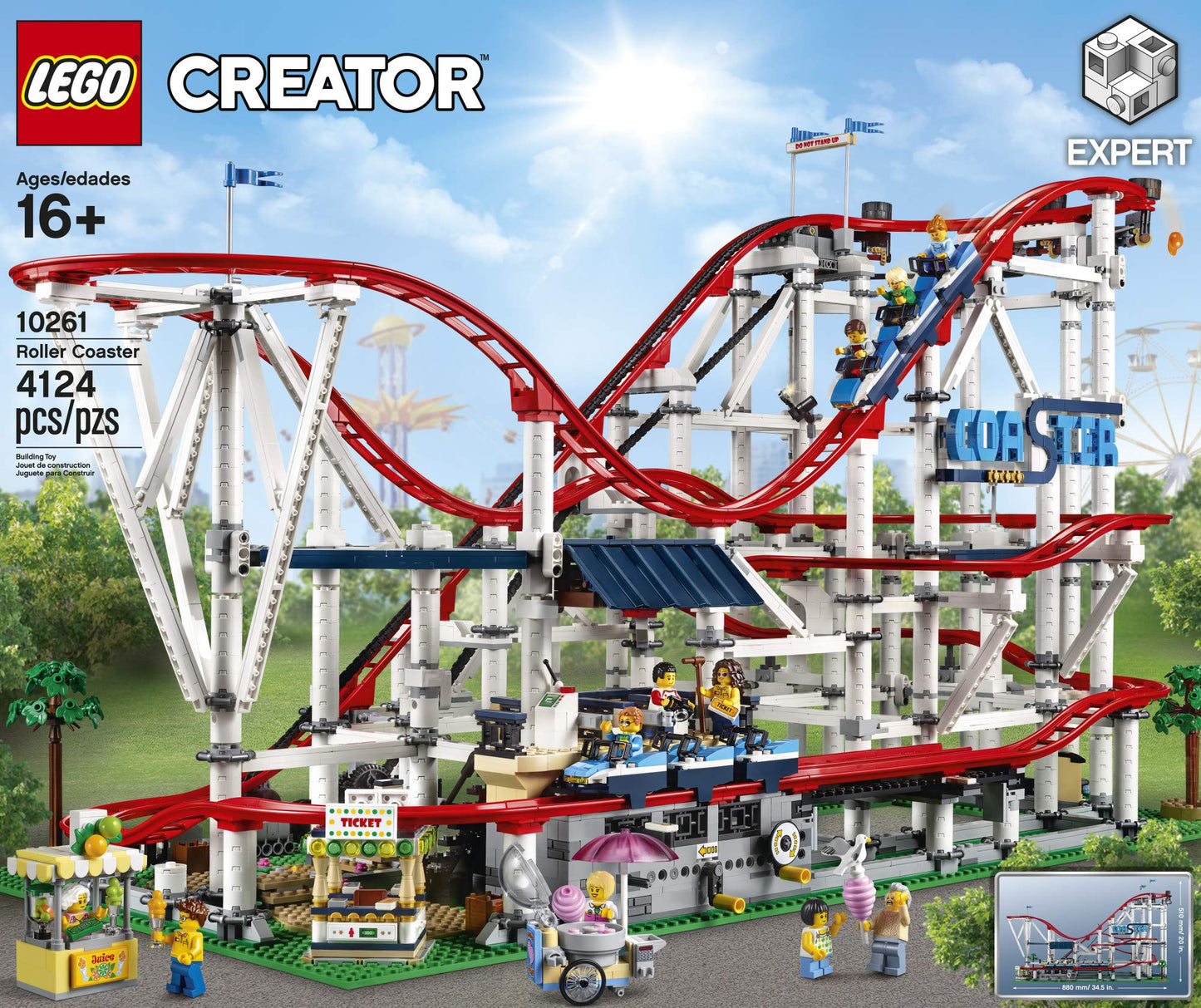 LEGO Creator Expert Roller Coaster 10261 Building Kit (4124 Pieces)