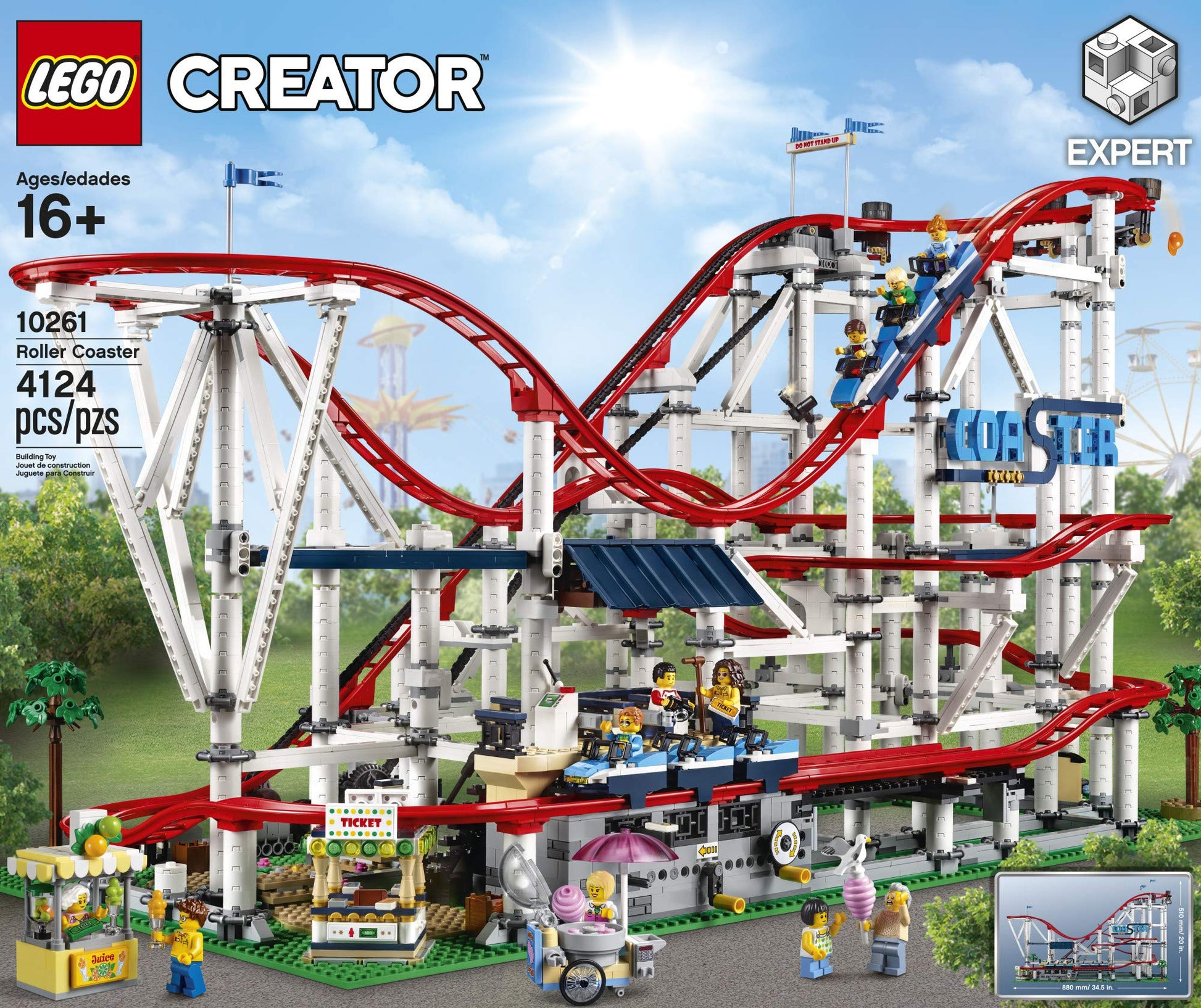 LEGO Creator Expert Roller Coaster 10261 Building Kit (4124 Pieces)