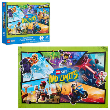 LEGO® City No Limits Double-Sided Floor Puzzle, 50 Pieces