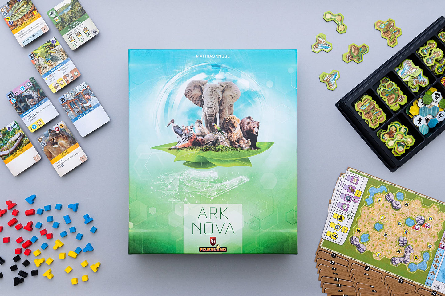 Capstone Games Ark Nova Zoo Management Strategy Board Game for 1-4 Players