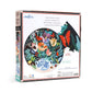 eeBoo 500 Piece Puzzle - Still Life with Flowers Jigsaw Puzzle for Adults, Circular with 23" Diameter Made with Recycled Board & Vegetable-Based Ink