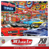 MasterPieces 750 Piece Jigsaw Puzzle, Gas Grit & Glory, 18"x24", Bold Graphics, Educational Puzzle, Automotive Theme, for Adults & Families
