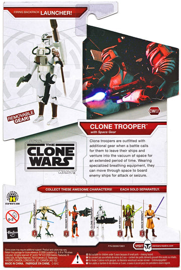 Star Wars: The Clone Wars Clone Trooper with Space Gear Action Figure