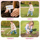 ROBOTIME Kids Wheelbarrow with Gardening Set - Metal Wheelbarrow Toddler Outdoor Play Toy with Garden Tools, Watering Can & Plant Labels, Pretend Play