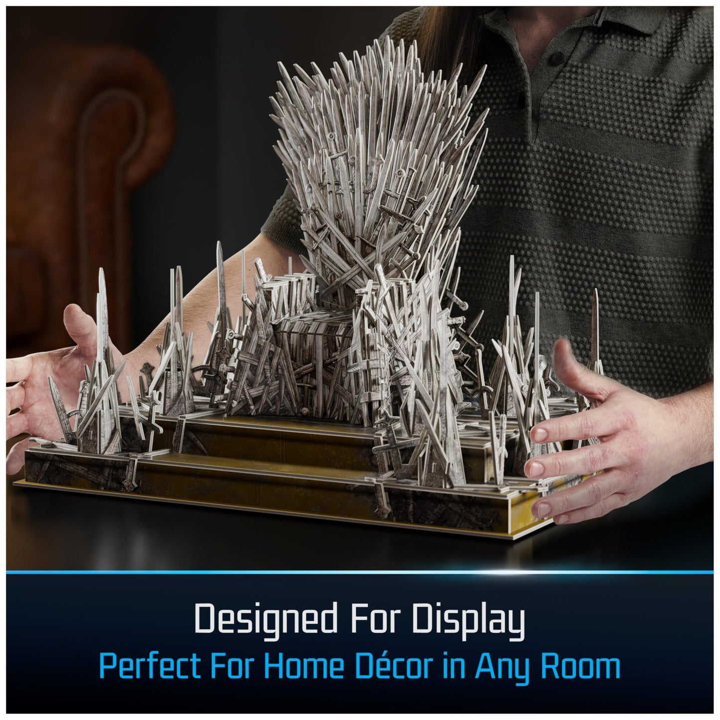 4D Build Game of Thrones Iron Throne 3D Puzzle Model Kit for Adults