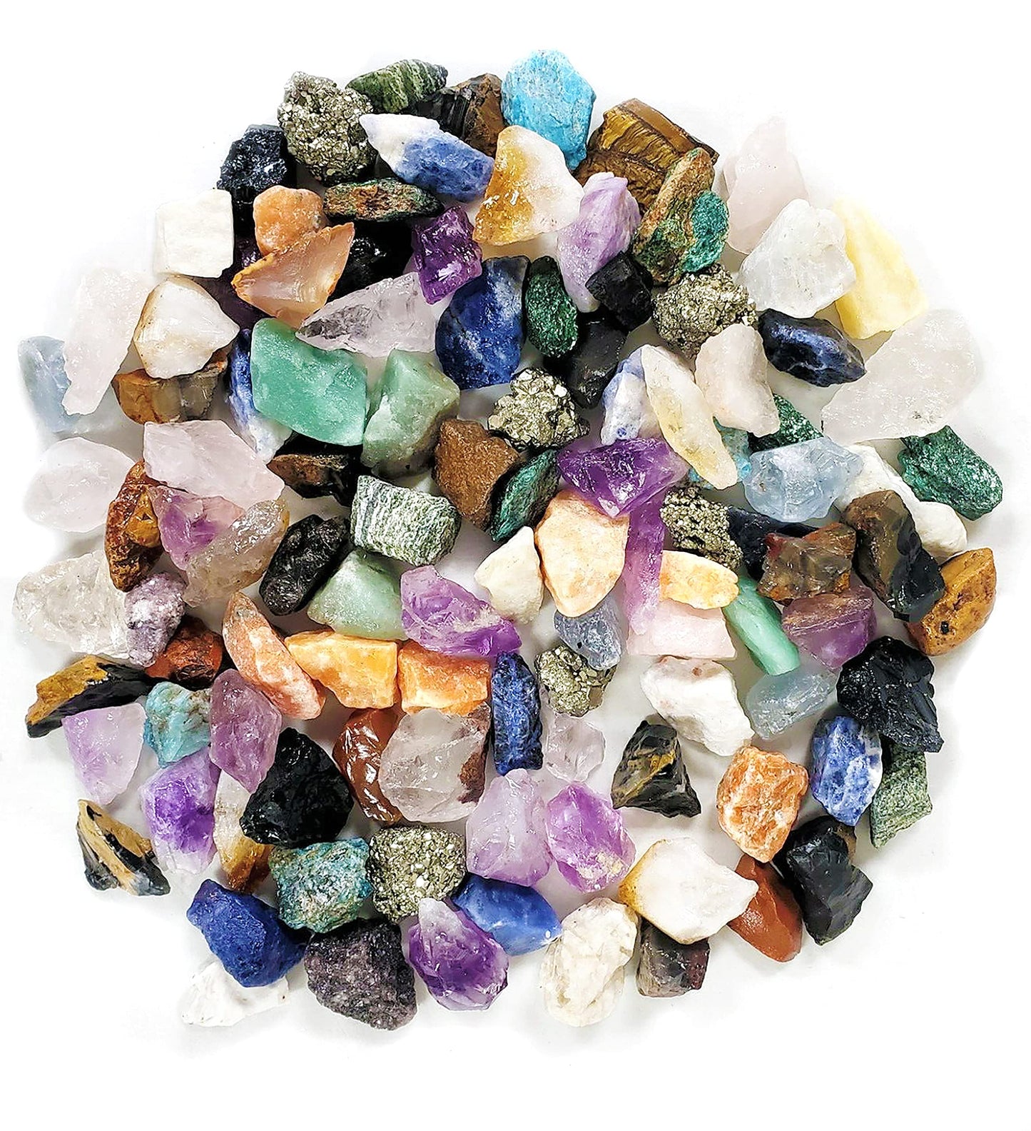 Dan&Darci Rock Collection for Kids - Includes 250+ Bulk Rocks, Gemstones & Crystals + Genuine Fossils and Minerals - 2 Lbs. - Geology Earth Science