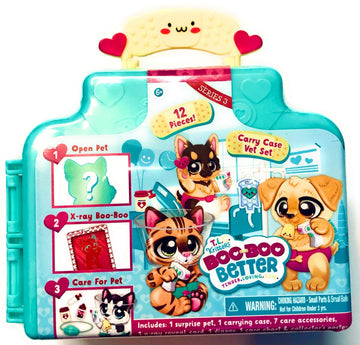 T.L.C. Kritters Boo Boo Better Mystery Vet Carry Case Series 3 - 12 Pieces Pet, Case, Accessories, X-Ray Card, Diaper + More!!