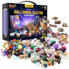 Dan&Darci Rock Collection for Kids - Includes 250+ Bulk Rocks, Gemstones & Crystals + Genuine Fossils and Minerals - 2 Lbs. - Geology Earth Science