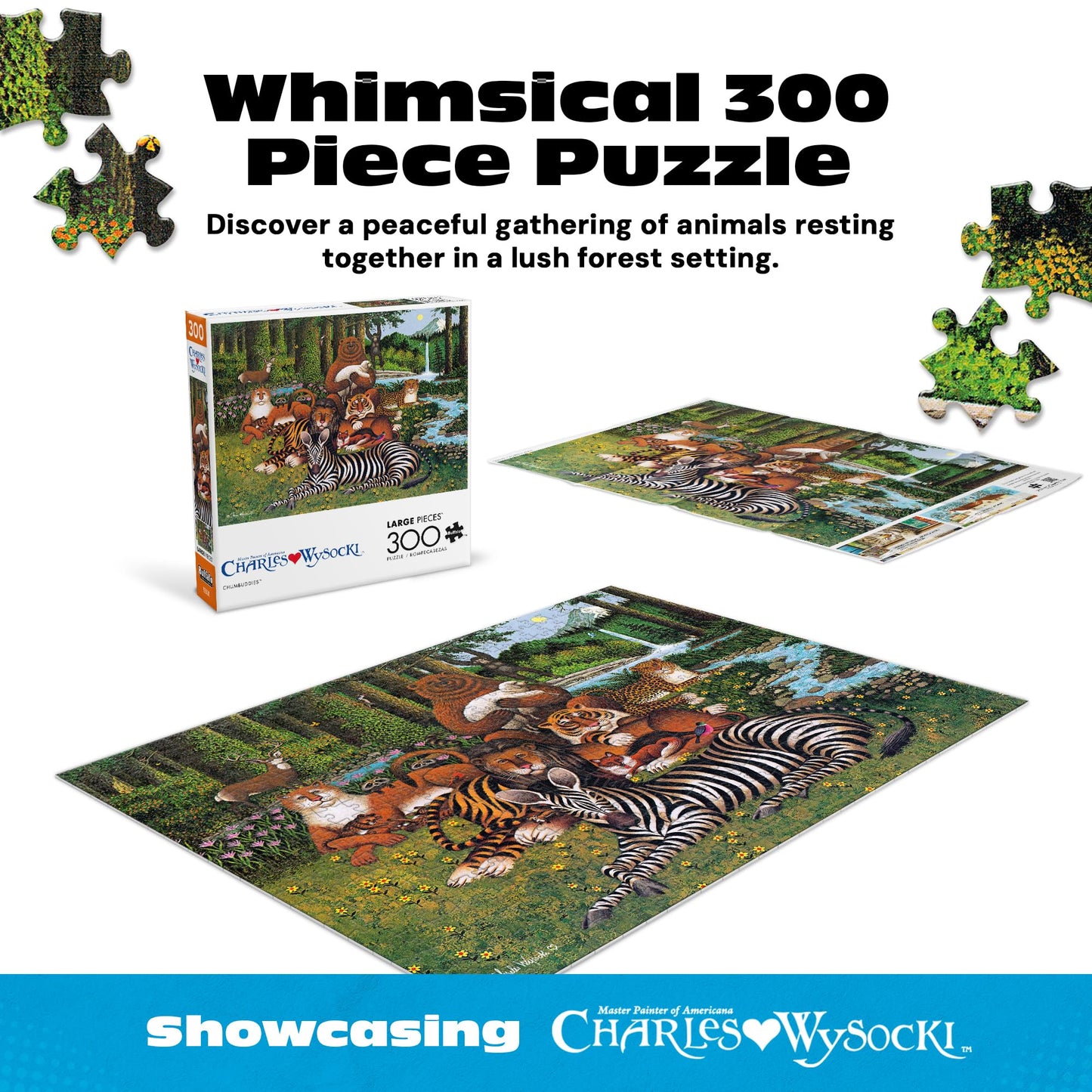 Buffalo Games - Charles Wysocki - Chumbuddies - 300 Large Piece Puzzle