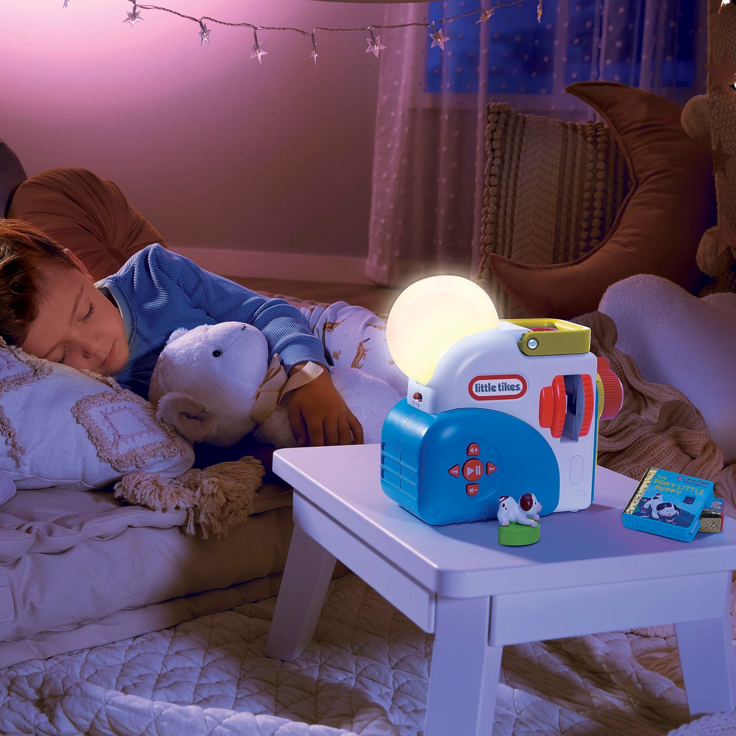 Little Tikes Story Dream Machine Starter Set, Storytime, Books, Little Golden Book, Audio Play, The Poky Little Puppy Character, Nightlight, Toy Gift