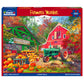 White Mountain 500 Piece Jigsaw Puzzle Farm Pumpkin Fall, Farmer’s Market
