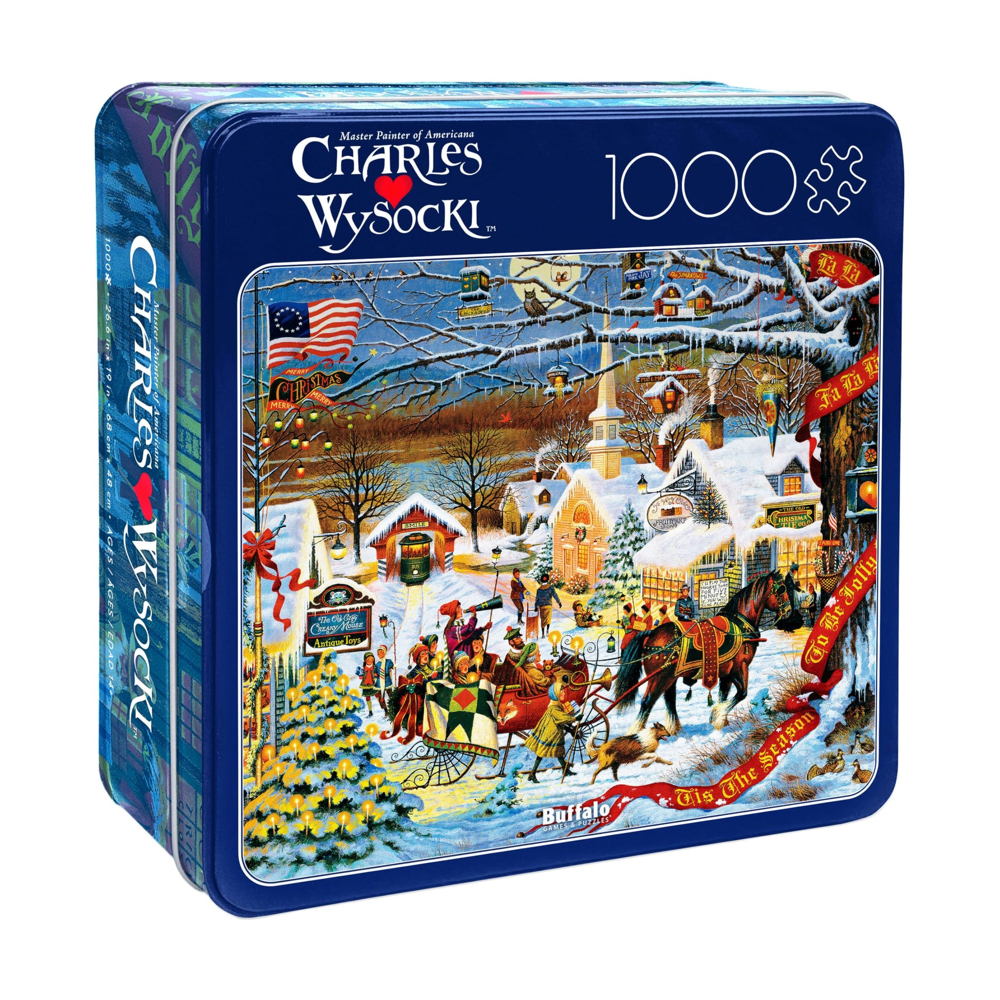 Buffalo Games - Charles Wysocki Small Town Christmas - 1000 Piece Puzzle