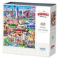 Boardwalk Dallas-Fort Worth 1000 Piece Jigsaw Puzzle Fun Colorful Texas Puzzles with Premium Box, Gift for Adults and Family 19"x26"
