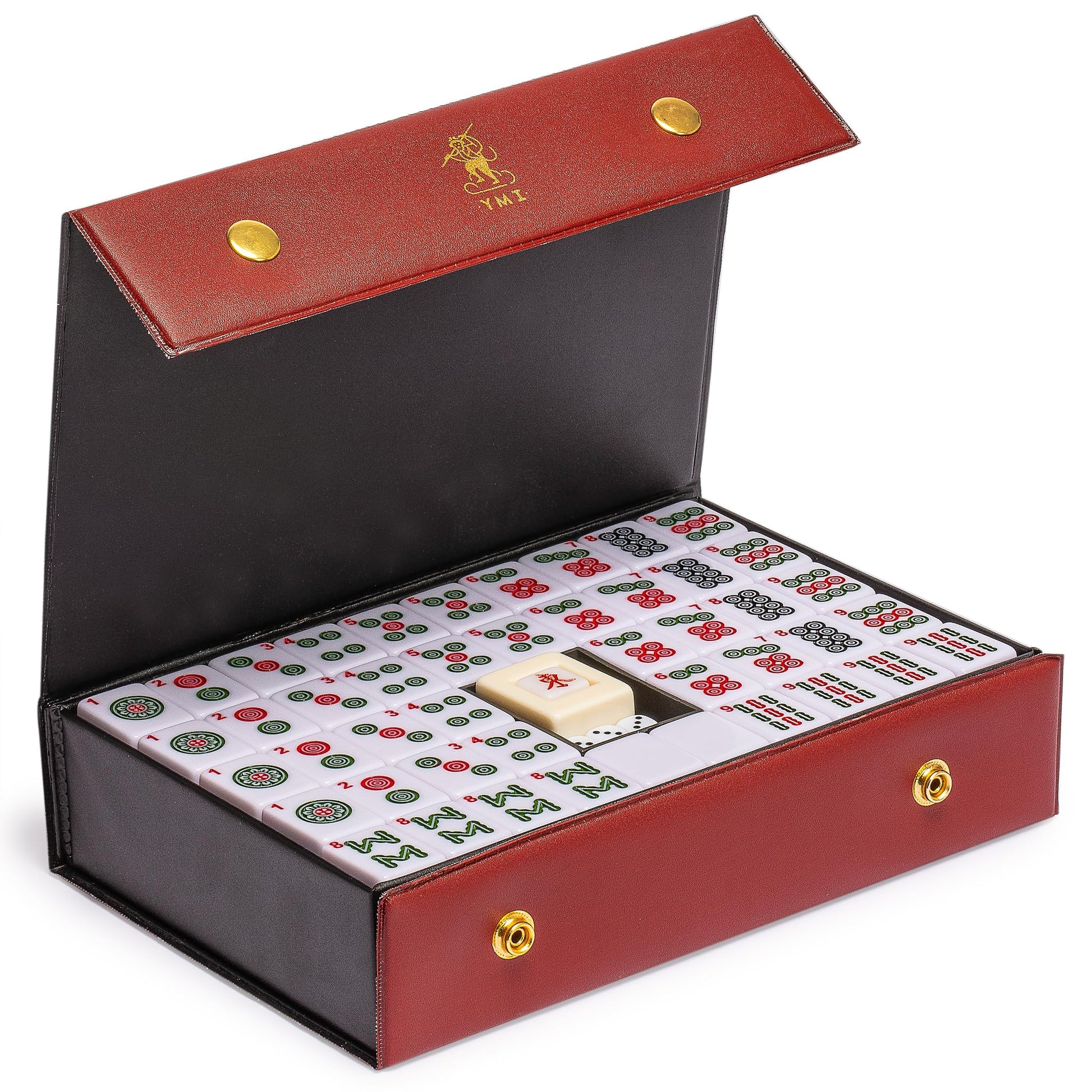 Yellow Mountain Imports Chinese Mahjong Set - Rouge Oasis - 146 Small Tiles for Chinese-Style Play [?????????]