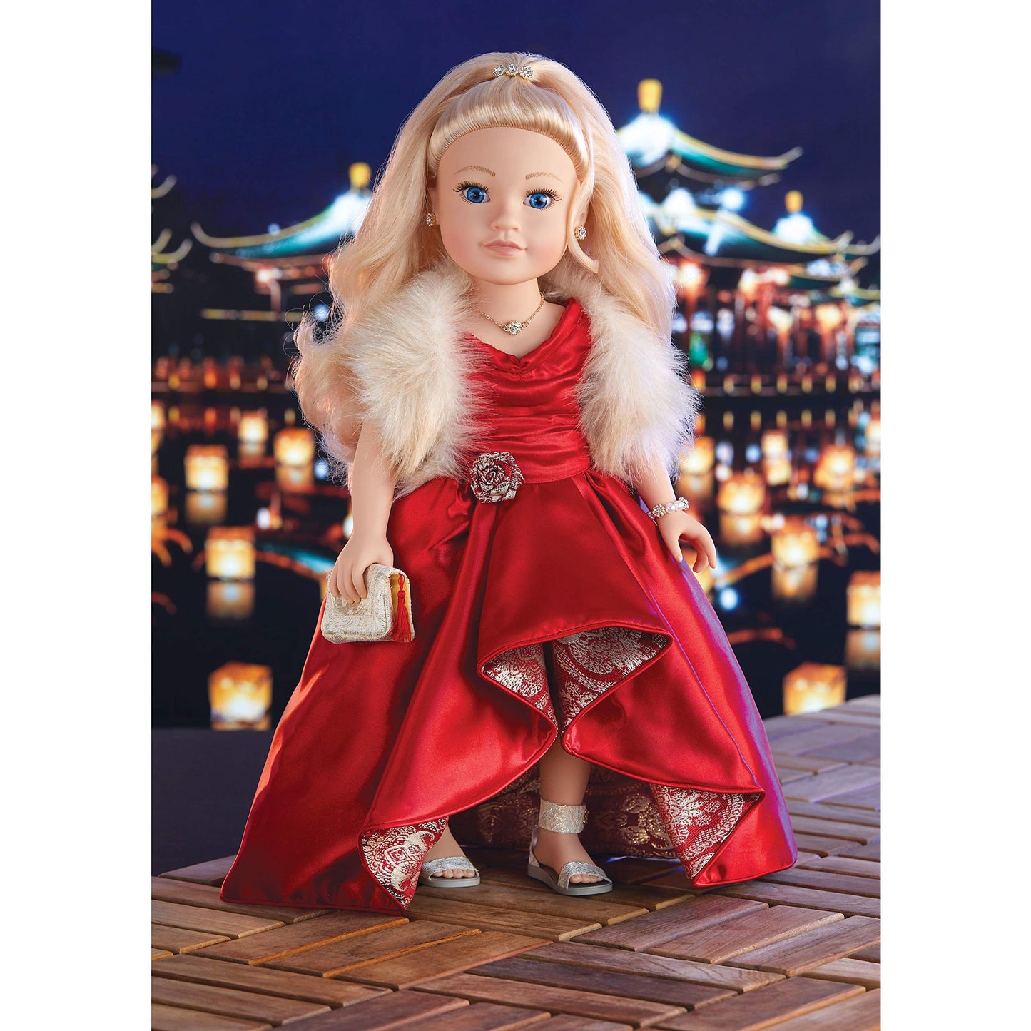 Journey Girls 18 Inch Special Edition Hand Painted Doll with Blonde Hair Blue Eyes, Kids Toys for Ages 6 Up by Just Play
