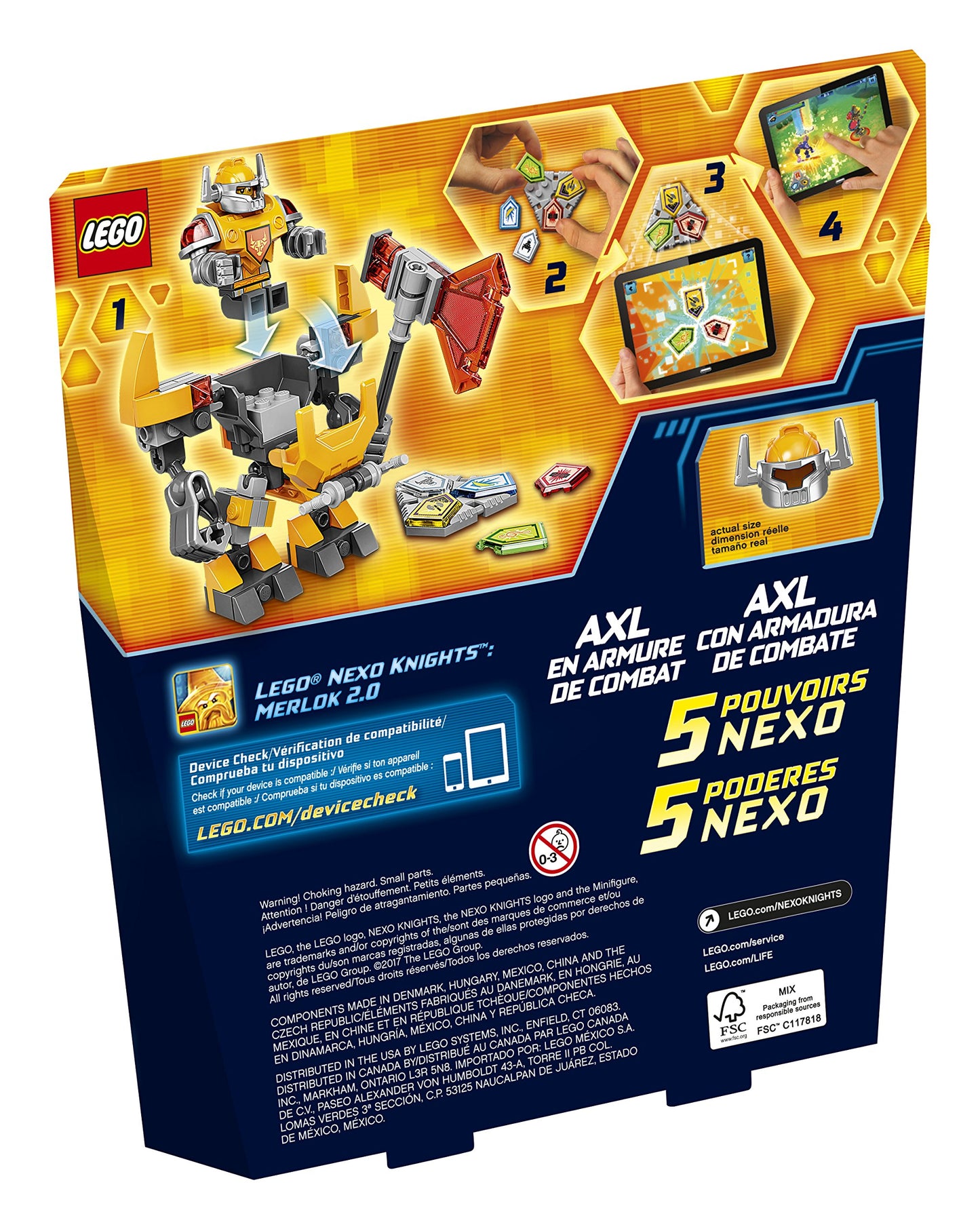 LEGO Nexo Knights Battle Suit Axl 70365 Building Kit (88 Piece)