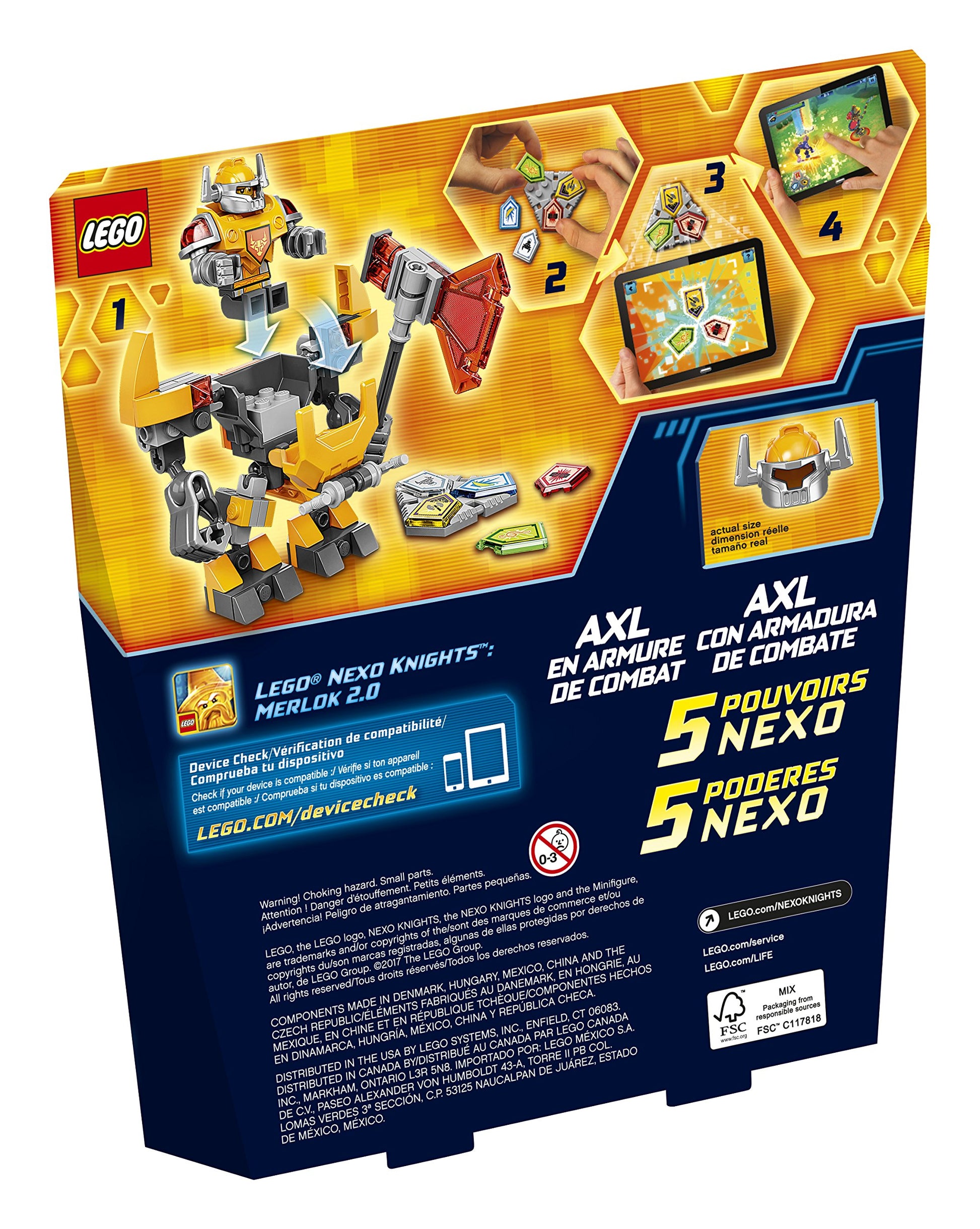 LEGO Nexo Knights Battle Suit Axl 70365 Building Kit (88 Piece)