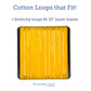Harrisville Designs Friendly Loom | 10” PRO-Sized Yellow Potholder Weaving Loops | Craft 2 Cotton Potholders