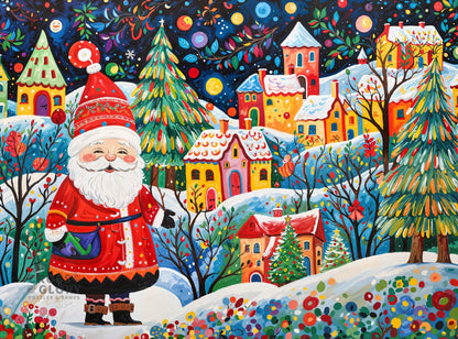 Cross & Glory | Jigsaw Puzzles for Adults | Santa's Yuletide Village