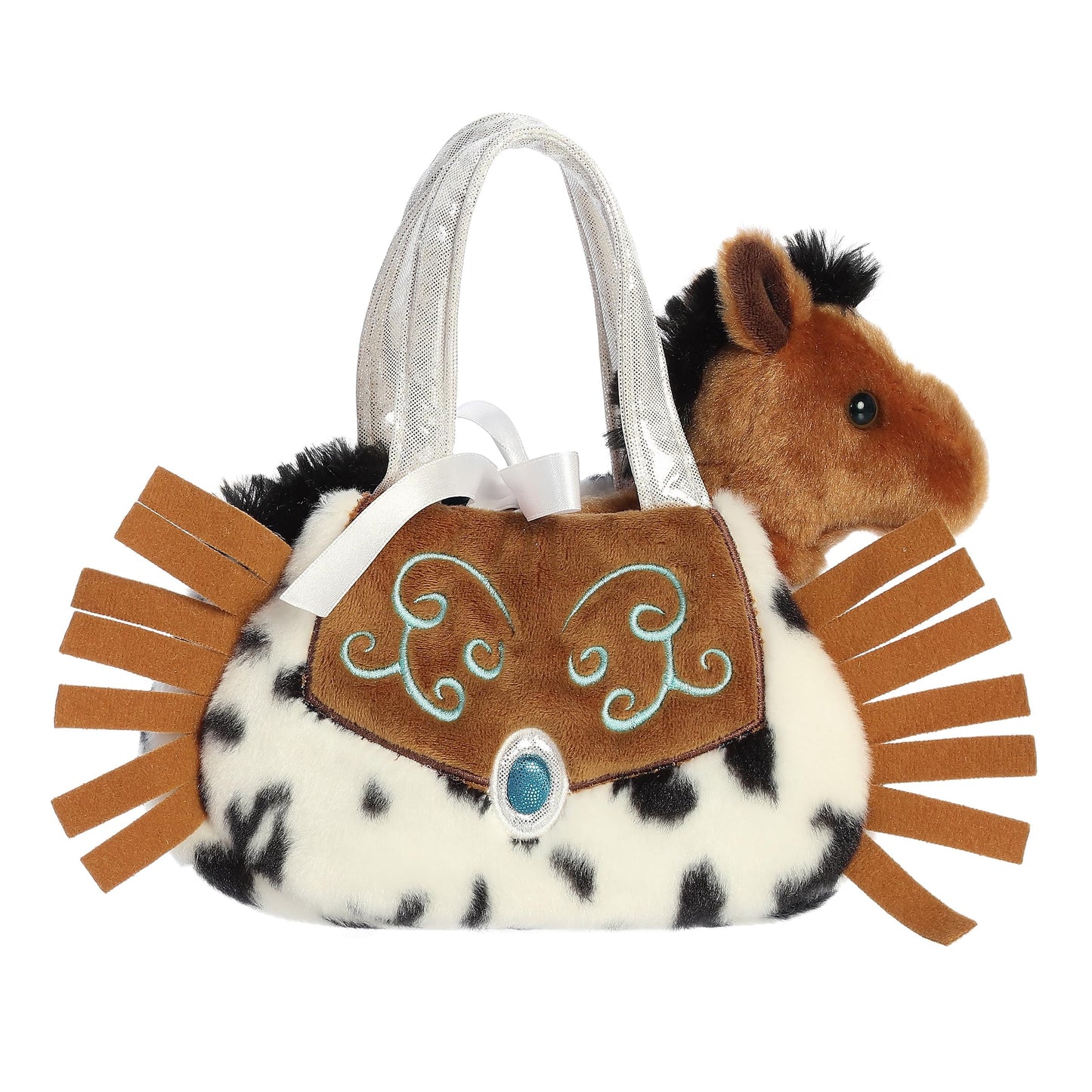 Aurora® Fashionable Fancy Pals™ Western Fringe™ Stuffed Animal - Plush with Stylish Purse for Dress Up Fun - Perfect for Kids 3+ Years, Costumes,