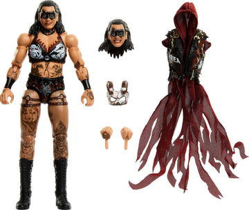 Mattel WWE Ultimate Edition Action Figure & Accessories Set, Rhea Ripley 6-inch Collectible with Swappable Heads & Hands, 30 Articulation Points