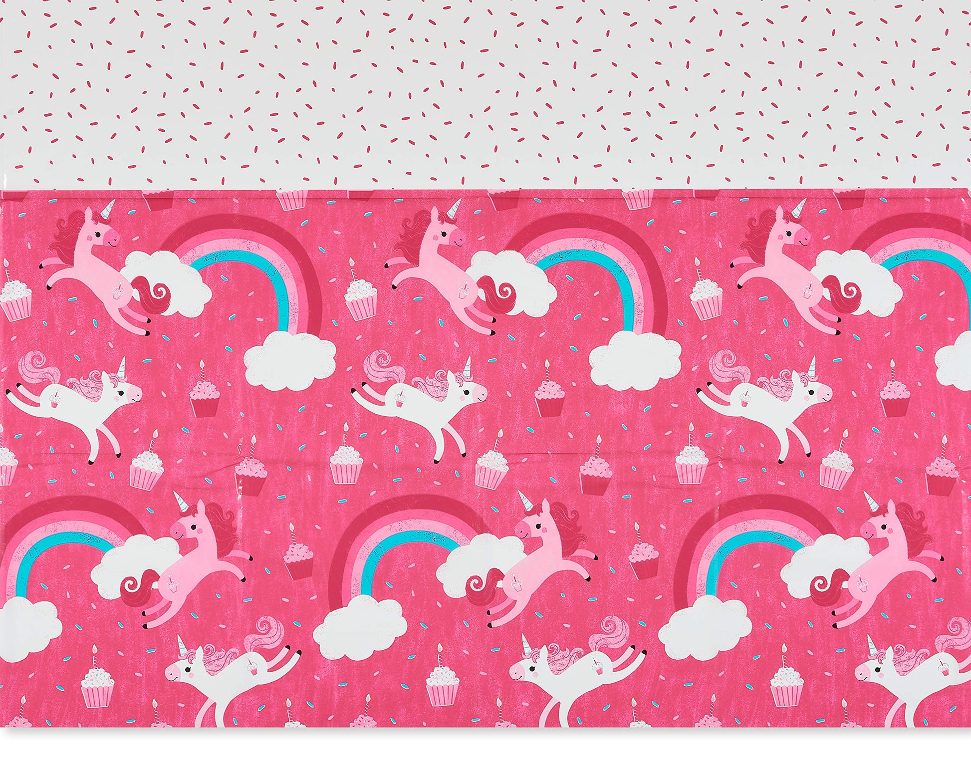 American Greetings Unicorn Party Supplies, Plastic Table Covers (3-Count, 54" x 96")