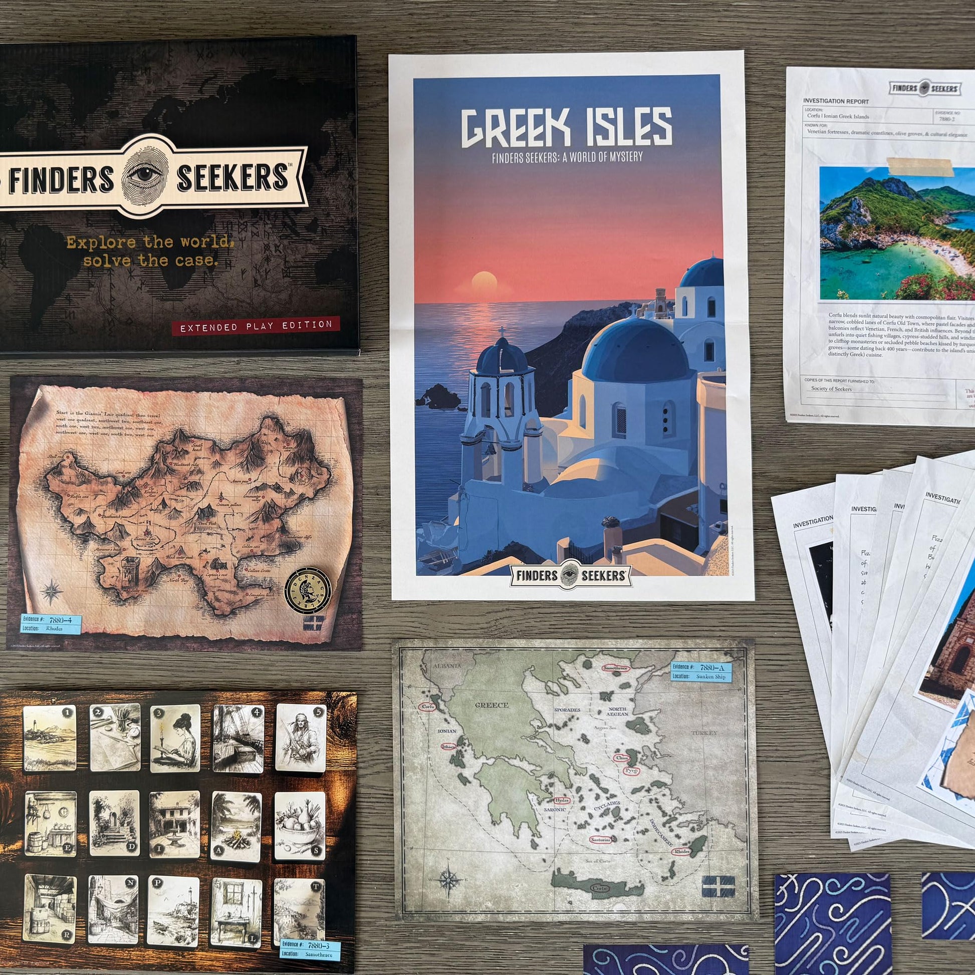 Finders Seekers Mystery Game | Greek Isles: The Pirates' Code - Be a Detective and Investigate an Unsolved Case, Escape Room Style Puzzles, for Game