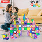 Everplay 140 pc Castle Rocket Magnetic Tiles with Car Set Building Block Toys STEM Educational Learning Magnet Toy Preschool Montessori Boys & Girls