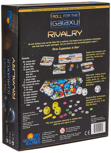 Rio Grande Games Roll for the Galaxy Expansion: Rivalry Board Game, 2-5 Players