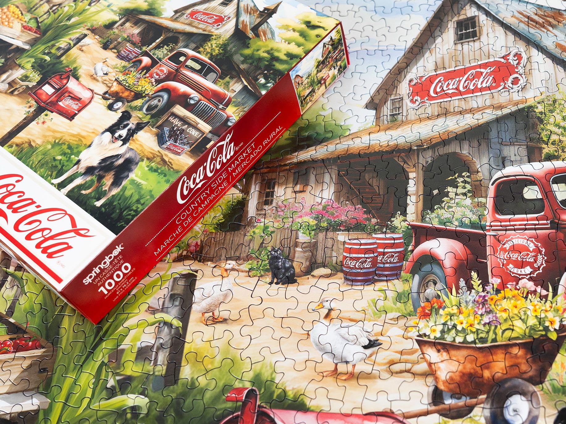 Springbok Coca-Cola Countryside Market 1000 Piece Jigsaw Puzzle for Adults