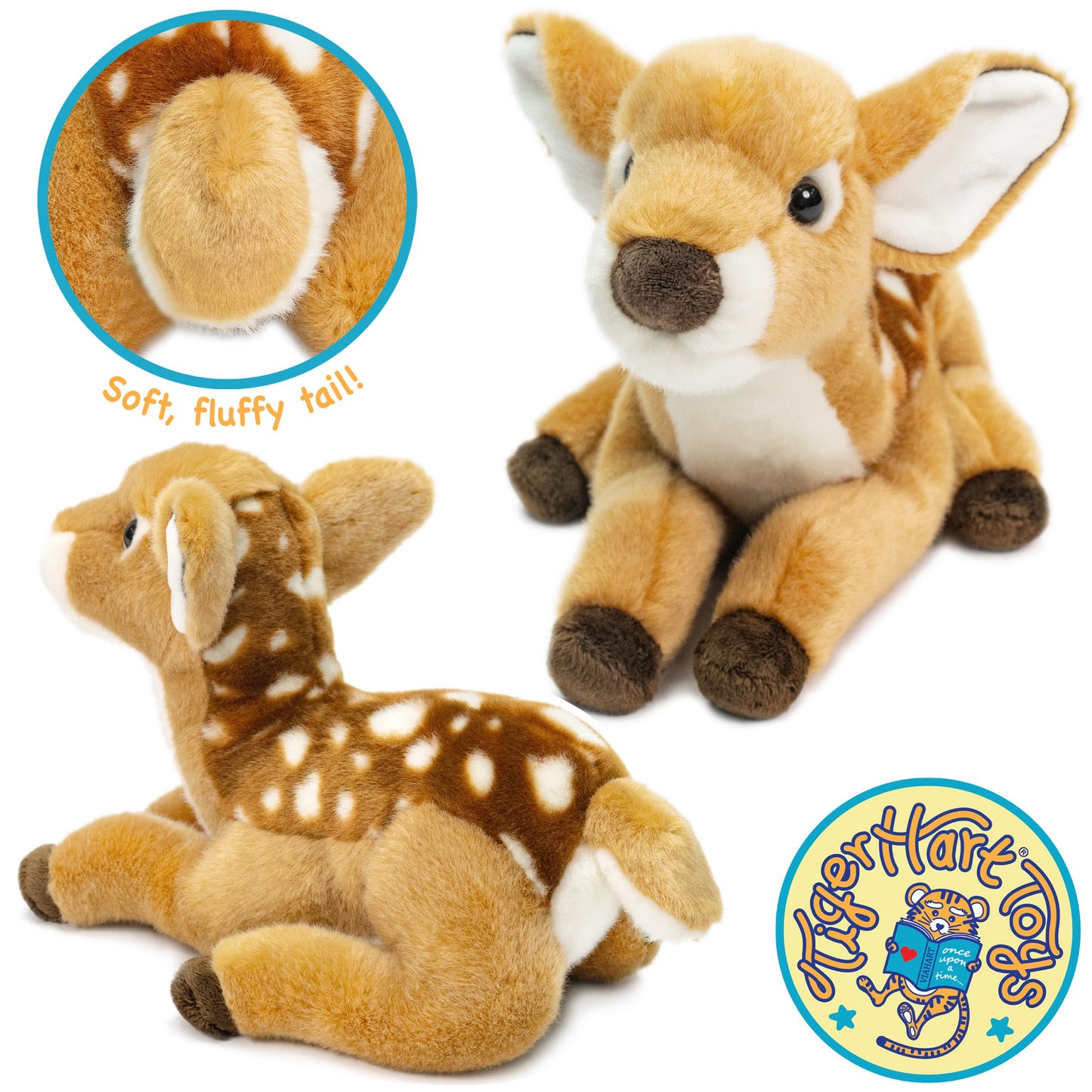 TigerHart Debbie The Baby Deer - 12 Inch Stuffed Animal Plush
