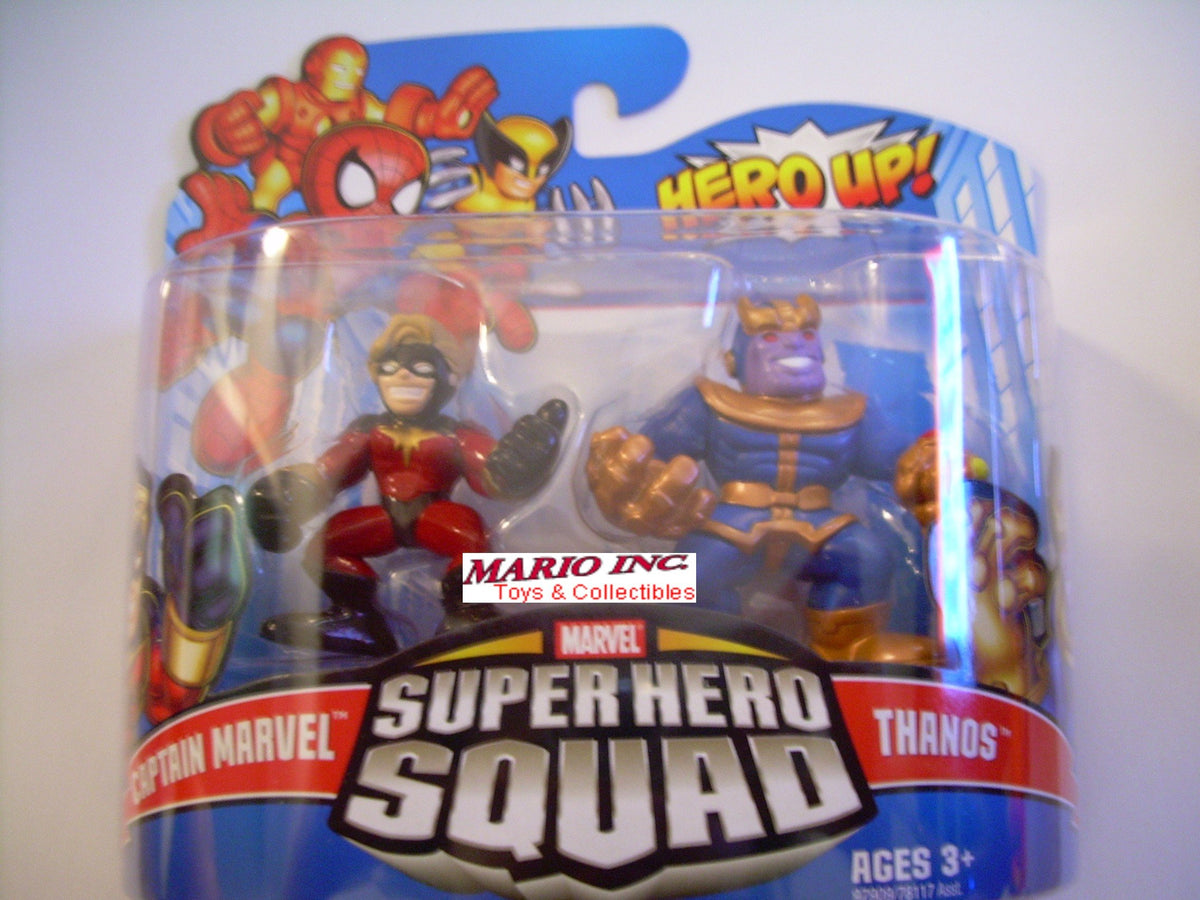 Marvel Superhero Squad Series 18 Mini 3 Inch Figure 2Pack Captain Marvel Thanos
