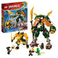 LEGO NINJAGO Lloyd and Arin’s Ninja Team Mechs Building Toy Set, Featuring 2 Battle Mechs and 5 Minifigures, Gift for Imaginative Boys and Girls Ages