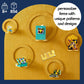 LEGO DOTS Hogwarts Desktop Kit 41811, DIY Harry Potter Back to School Accessories and Supplies, Desk Décor Items and Patch Sticker, Crafts Toys