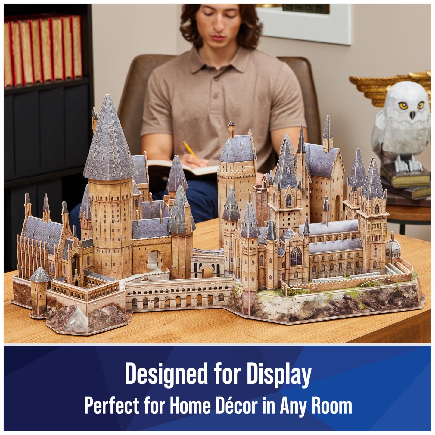 4D Build Harry Potter Deluxe Hogwarts 3D Puzzle Model Kit for Adults