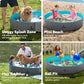 SLOOSH Foldable Dog Kiddie Pool - Portable Hard Plastic Doggie Swimming Pool, Anti-Slip Collapsible Pets Bath Tub Suitable for Kids Toddler Indoor