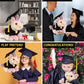 DolliBu Rainbow Unicorn Graduation Plush Toy - Super Soft Plush Graduation Stuffed Animal Dress Up with Gown and Cap with Tassel Outfit