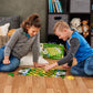 TOMY John Deere Checkers Board Game - Includes Themed Folding Board, Checkers, and Collectible Tractor Kings - Collectible Farm Toys and Strategy