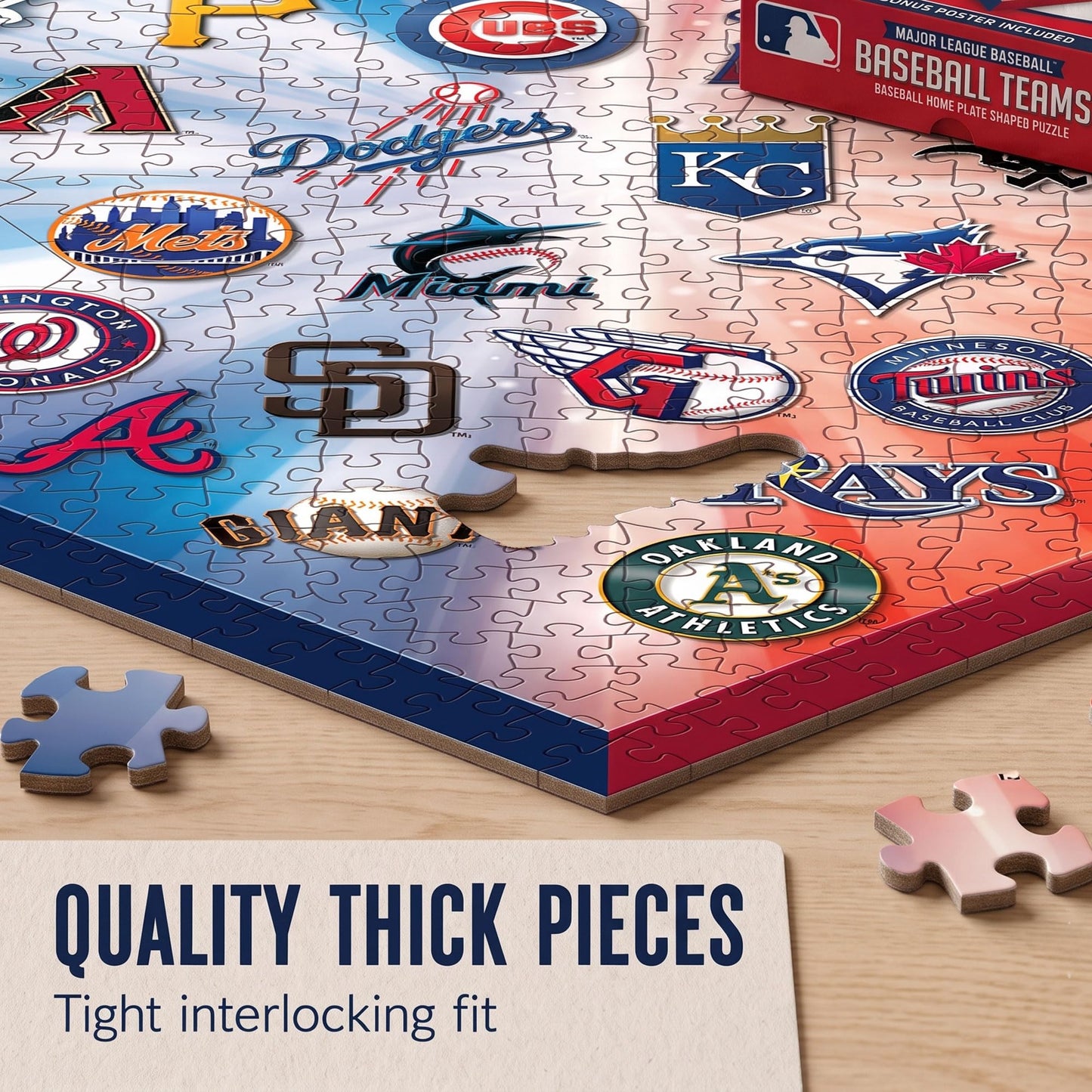 MLB Home Plate Shaped 500pc Puzzle