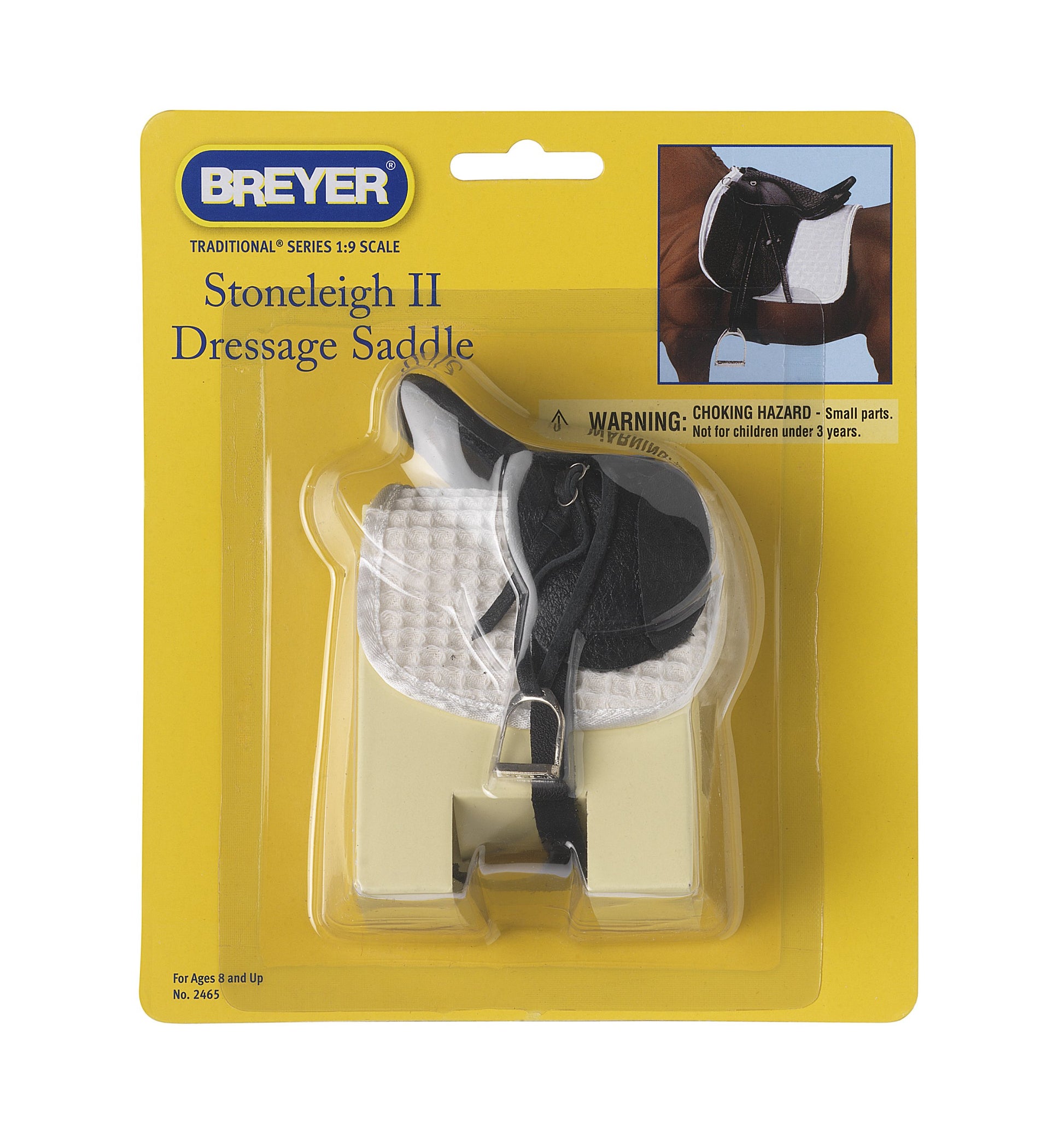 Breyer Traditional Stoneleigh II Dressage Saddle - Black (1: 9 Scale), Multicolor