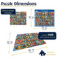 White Mountain 1000 Piece Jigsaw Puzzle Colorful Birds, Bird Crochet
