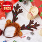 JOYIN Christmas 2PCS Light Up Cute Reindeer Headband Adult Party Favor Supplies, Xmas Accessories for Christmas Holiday Parties, Annual Holiday