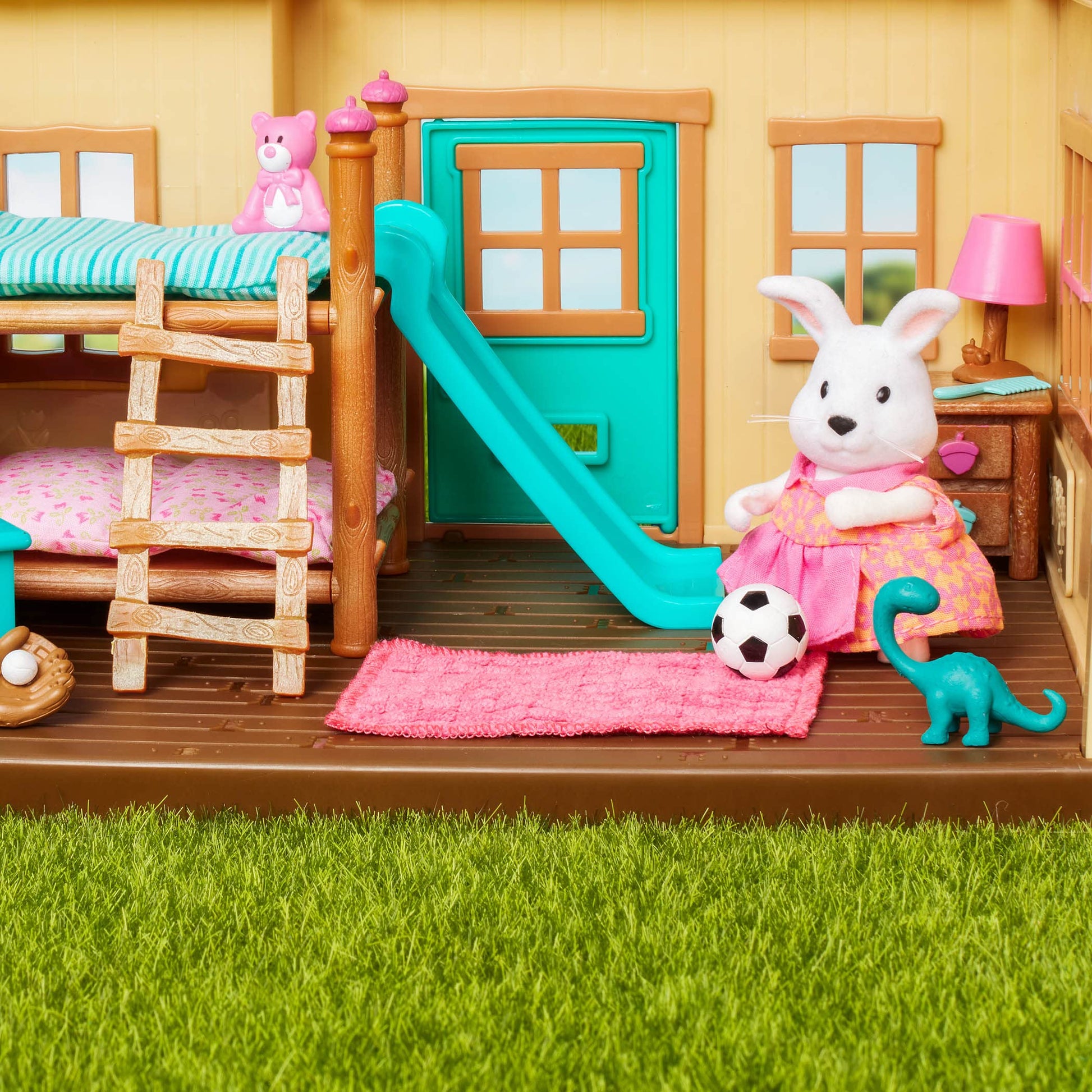 Li'l Woodzeez Bunk Bed Bedroom Set, 18-Piece Mini Furniture Playset