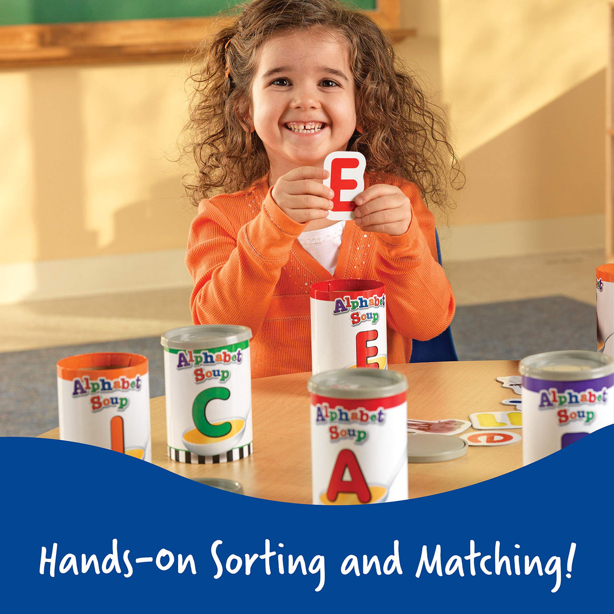 Learning Resources Alphabet Soup Sorters - 208 Pieces, Ages 3+, Early Phonics Manipulatives, ABCs, Alphabet Awareness & Recognition, Alphabet Soup