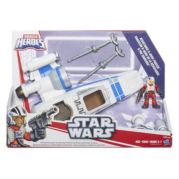 STAR WARS Galactic Heroes Po Damerons X-Wing and Po Dameron Action Figure