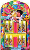 JA-RU Bloonies Magic Plastic Bubbles with Straw (1 Pack/ 8 Tube) Super Elastic Bubble Balloons for Kids. 90s Toys Nostalgia, Bubble Party Favors