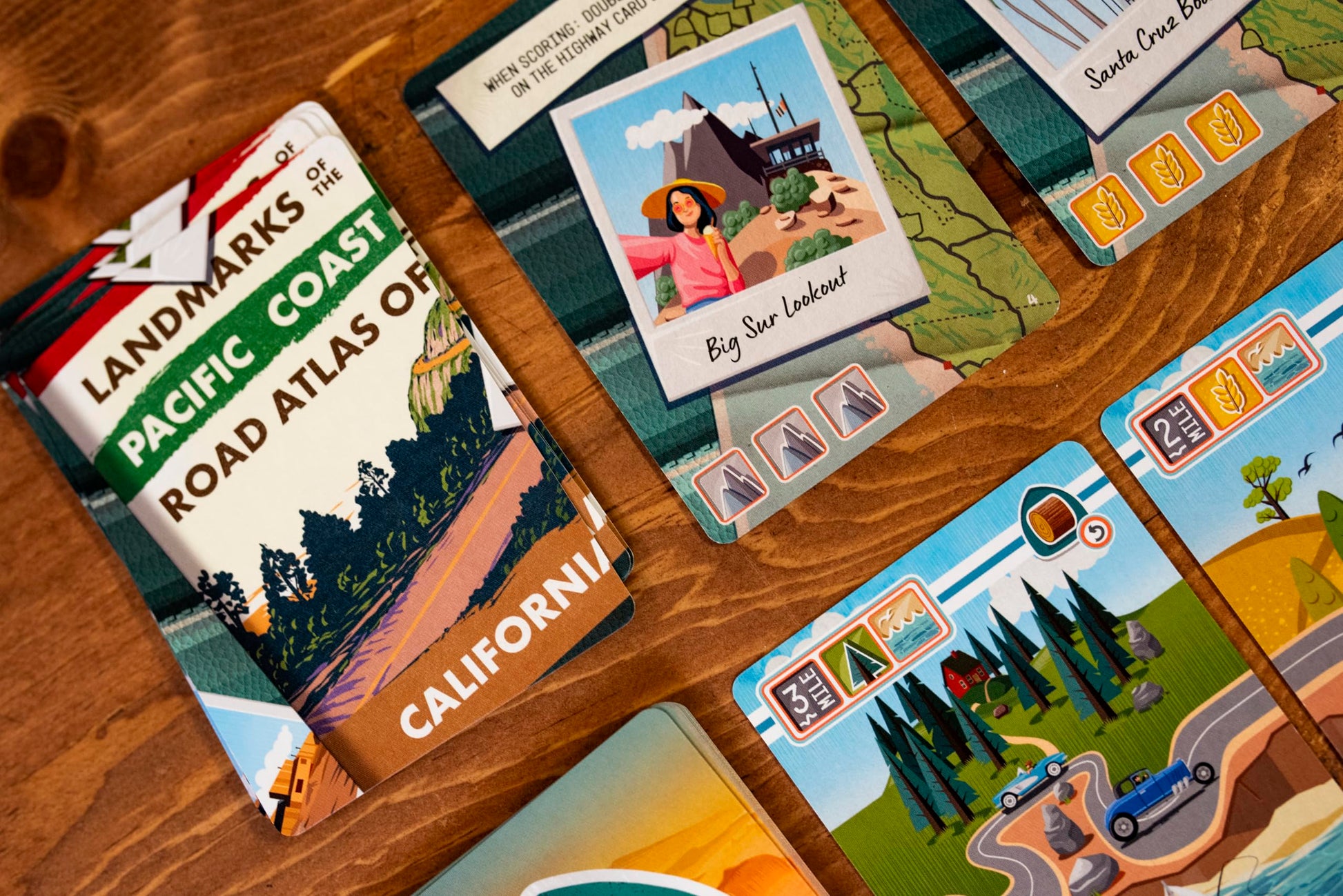 25th Century Games Big Sur Board Game, Scenic California Highway Card Drafting Strategy Game for Ages 10+, 2 to 4 Players