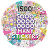 Horizon Group USA Sticker Book with Large and Small Sizes, Kids Stationary for Water Bottle, Notebooks, and Party Favors, Just My Style